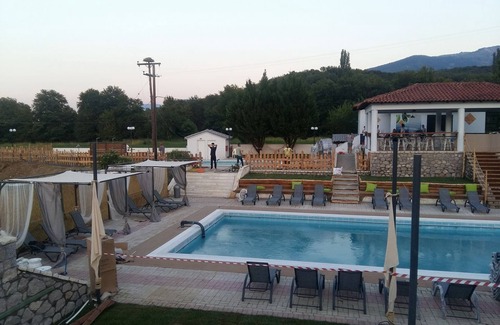 Karpenisi Ski Chalet | kedra Village wooden chalet in the mountain me iamatika loytra with thermal spas