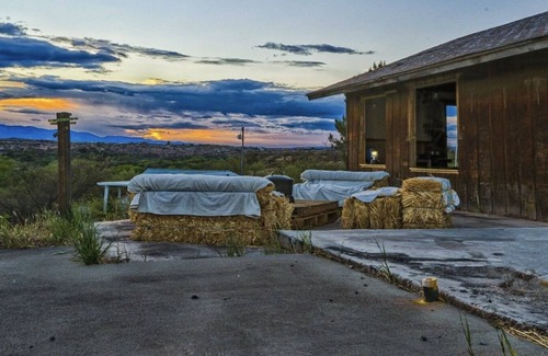 Cornville RV Rental | Kinda Glamping Kinda Camping in Rickety Farm Shed!