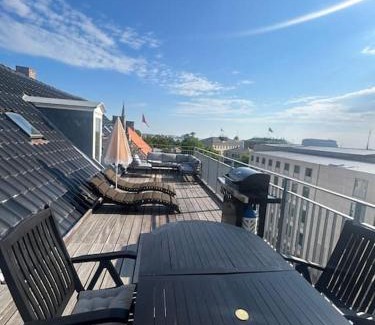 Copenhagen K Apartment | Kings apt, doublex w water view & private terrasse
