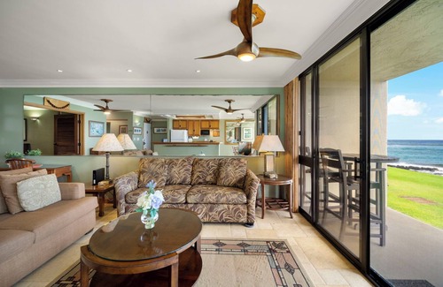 Poipu Condo | Kuhio Shores 113 - Exquisite Ground Floor Unit Right Next To The Ocean
