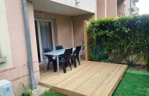 Pont des Demoiselles-Montaudran-La Terrasse Apartment | L'instant Détente avec terrasse climatisation et parking