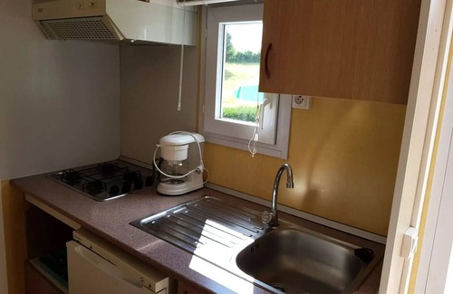 Abjat-sur-Bandiat House | La Ripole Campsite * - Mobile home Eco 3 rooms 4 people Without Sanitary