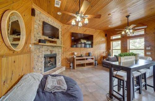Hoyt House | Lake Eufaula Cabin with Hot Tub and Large Deck