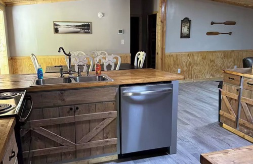 Big Creek House | Lake Front Property with a gentle path to a private dock and lake. 3bed 2 bath