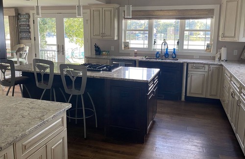 Lodi House | Lake front tranquility with sandy beach and waters in the bay of Lake Wisconsin