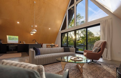 Tool House | LAKE GETAWAY FRAME: A-Frame Cabin with Lake Views & Hammock Deck STAR GAZER!