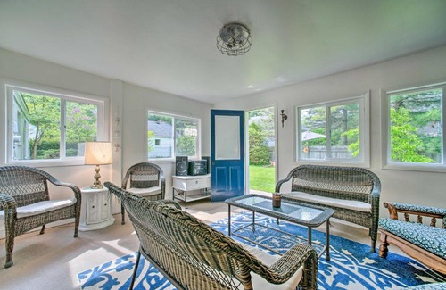 Fort Gratiot House | Lake Huron Cottage Fire Pit, Steps to Beach!