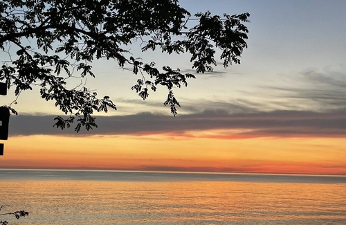 Coloma House | Lake MI Beach Home with private white sand beach