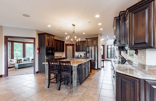 Waterfront Greens House | Lakefront Castle w/Pool, Hot Tub & Dock Slip