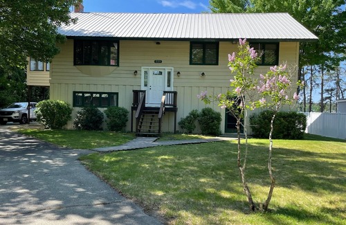 Freedom House | Lakefront home on Leavitt Bay, with private beach, dock, and an amazing view