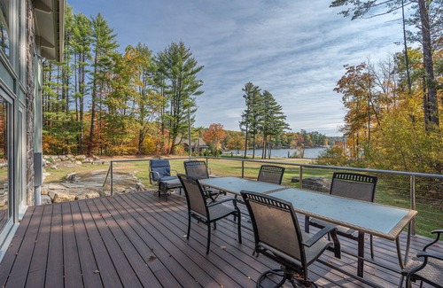 Franklin House | Lakefront home with gym, game room, home theatre, & private beach with boathouse