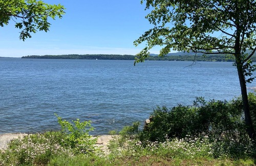 Westport House | Lakefront home with tennis court and dock on gorgeous Lake Champlain