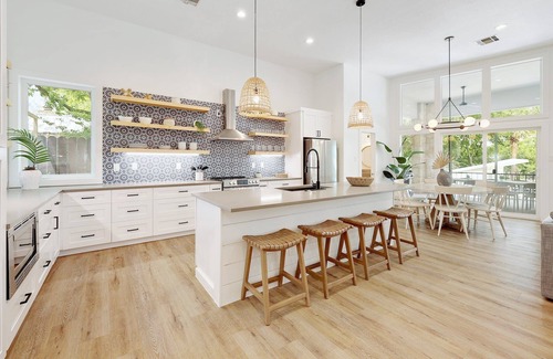 Buchanan Dam House | Lakefront Pool, Fire Pit, 2 Story Dock on Lake LBJ