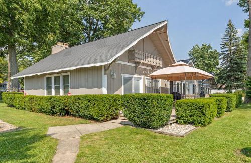 Newaygo Apartment | Lakeside Getaway with Dock, Firepit, Grill