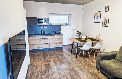Cerna V Posumavi Apartment | Lakeview Luxury Lodge & Garden by Interhome
