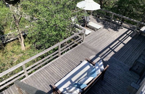 Fire Island Pines House | Large Heated Pool, Hot Tub, AC, Roof Deck, PINES home near Harbor!