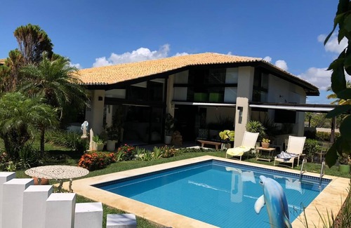 Jenipabu House | Large house, gated community in Guarajuba, with pool, barbecue !