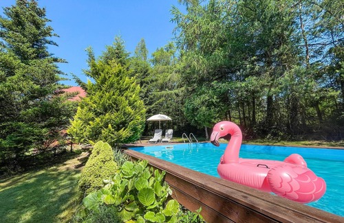 Podjazy House | Large, practically furnished holiday home with 2 balconies and pool.