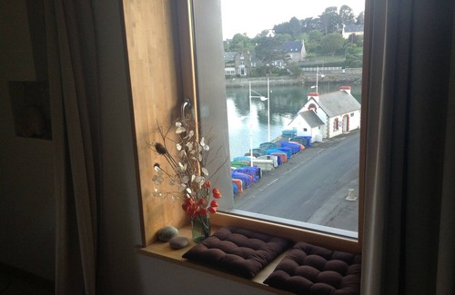 Pleneuf-Val-Andre Apartment | Large renovated Studio (= 3 rooms) on the 3rd floor, Splendid view of the port