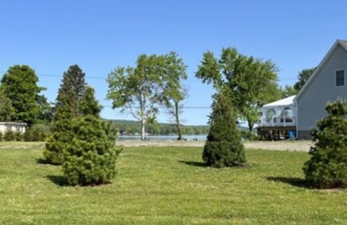 Bradford RV Rental | Large RV site with drive through on Lamoka Lake