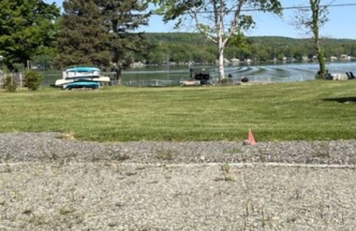 Bradford RV Rental | Large RV site with drive through on Lamoka Lake