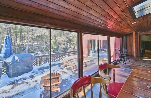 Cresco House | Large Spacious Pocono Manor w/ Indoor Pool, Theatre, Game Room, Loft, Firepit