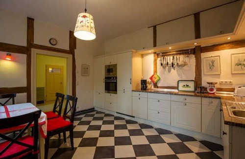 Borrentin Apartment | Large vacation apartment in an old pastorate with fireplace and garden