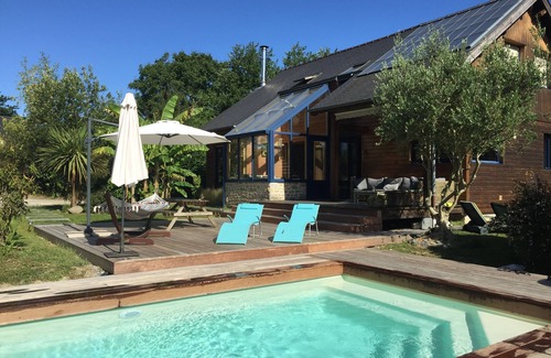 Saint-Pierre-de-Plesguen House | LE CABANON BRETON - Ecogîte with SWIMMING POOL near SAINT-MALO, MONT-ST-MICHEL