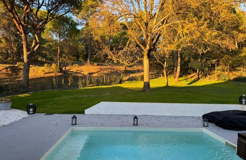 Malves-en-Minervois House | Le Loft "r"omain du Clos F.m.r Dans la Pinède Avec Piscine, Sauna, Spa, Billard