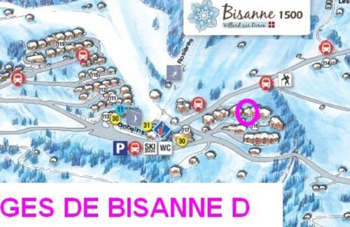Bisanne 1500 Apartment | Les Saisies: 3 pièces cosy, 2 sdb, balcon, parking, 6 pers - FR-1-293-78