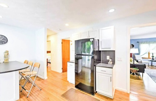 Narragansett House | Less than a mile from the beach, huge family-friendly yard with decking and propane BBQ.