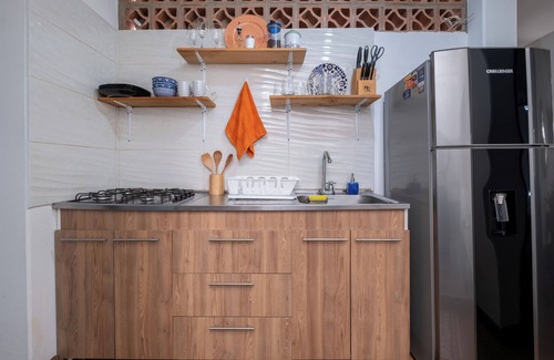 Envigado Apartment | Light, airy one bedroom w/balcony, walk to it all