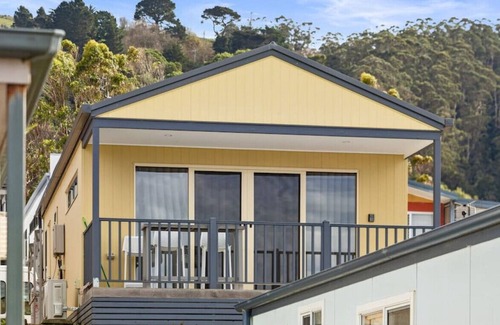 Apollo Bay Cabin | Little Gem - set in a popular caravan park