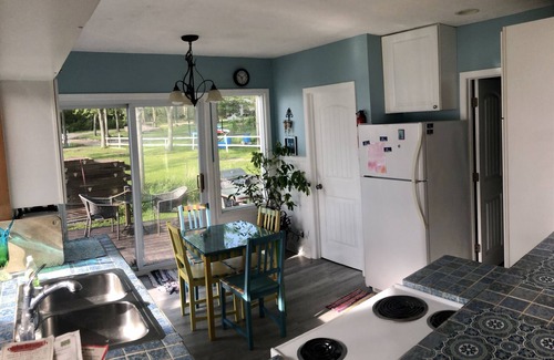 Chippewa Lake House | Little White Cottage on Chippewa Lake just steps to the waters edge.