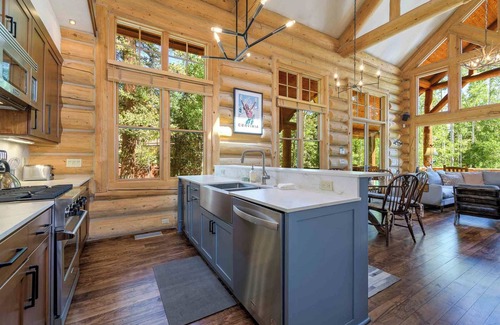 Mountain Village House | Lodge-Style Home by InvitedHome | Vast Patio, Hot Tub, Walk to Ski, Fireplace