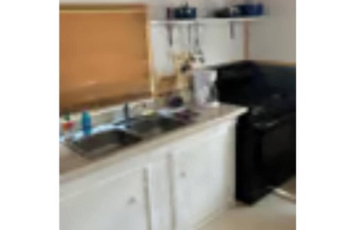 Tulelake RV Rental | Lodging 5, 2 twins, stove-top kitchen with necessities and hot water.