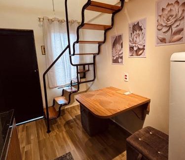 Santa Cruz Apartment | Loft novo, colchões com massagem, mobiliado e aconchegante