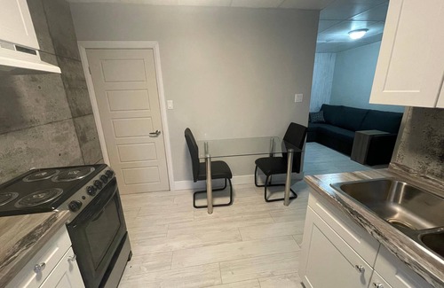 Rouyn-Noranda Apartment | Loft with a sofa bed (Le Convivial)