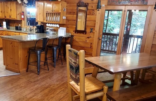 Pigeon Forge Cabin | Log Cabin near the Parkway; Five Star Clean/Sanitized; No Contact Entry