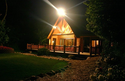 Brevort Cabin | Log Home on Lake Michigan