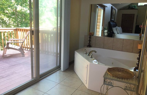 Sciota House | Log Style Villa JACUZZI-Heart Shaped! This is ONE OF A KIND