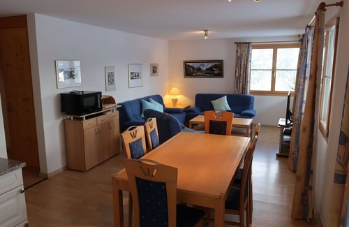 Riom-Parsonz Apartment | Lovely apartment for 8 guests with WIFI, TV, terrace, pets allowed, panoramic view and parking