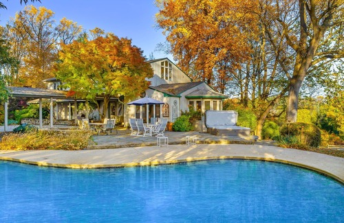 Valley Forge Villa | Lux Escape w/Pool, Hot Tub & Sprawling Great Room - Built for XL Groups!