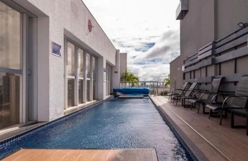 Setor Bueno Apartment | LUX26 - Flat Próx Órion Cozinha Completa com Varanda