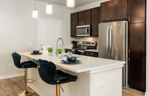 Plato Center Apartment | Luxurious 2 BD2BA -WFH Equipped