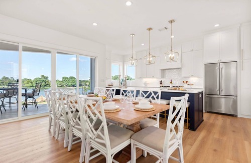 Granite Shoals House | Luxurious Lake Retreat: Sleeps 18, King Suites, Pool, Slide, Sun Deck, Elevator