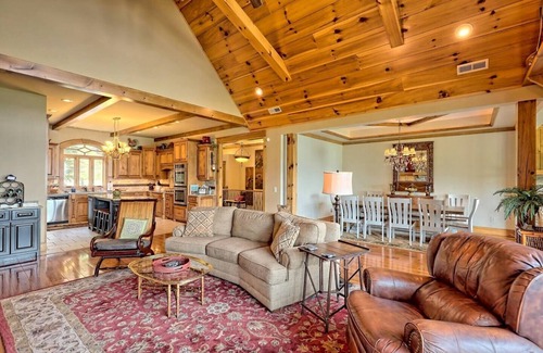 Young Harris House | Luxurious Sanctuary Summit By Chatuge Home Concierge | Incredible Mountain & Lake Chatuge Views | Sleeps 19 | 6BR Retreat, fire pit, ping pong