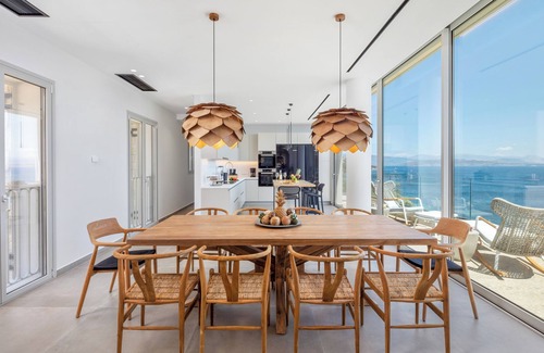 Barbati Villa | Luxurious Villa with seafront view and infinity pool