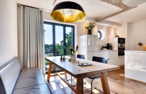 Prora Apartment | Luxury apartment Sonnenloft 14 in Prora Düne 7 with private sauna and fireplace