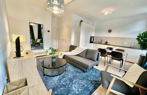 Klein-Antwerpen Apartment | Luxury Dlx 1BR Near Fashion District by Oneluxstay